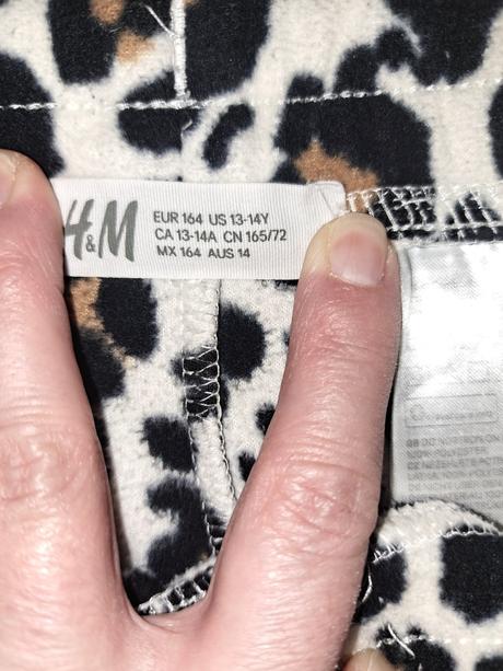 Fleesové kalhoty, h&m,164