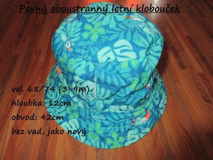 Pevný oboustranný letní klobouk, 68