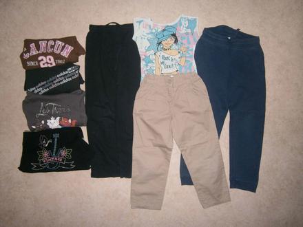Mix, vel. 128- trička,tepláky,kalhoty, 122–134