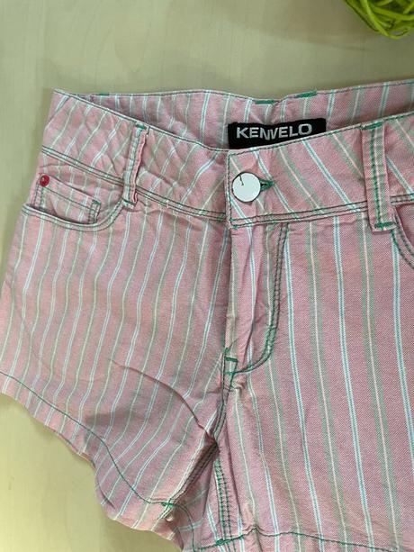 Růžový pruh kraťásky, vel 26 (xs), kenvelo, kenvelo,xs