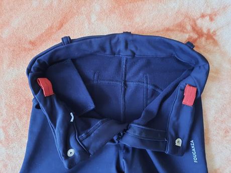 Tmavě modré zateplené rajtky, 8-10 let, 134