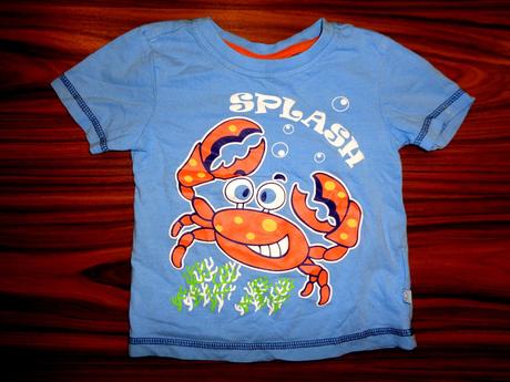 Super modré tričko s krabíkem, 86