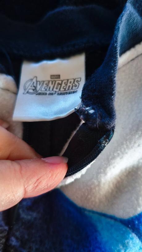 Overal fleece avengers pro kluka, marvel,110