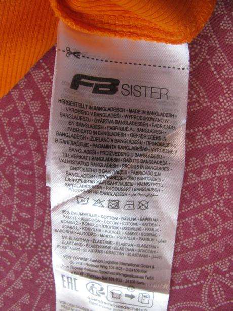 Dívčí oranžové řádkované pružné šaty, xs