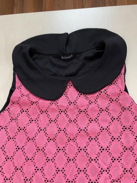 Krajka šaty nebo top s límečkem a knoflíky, vel m/, m