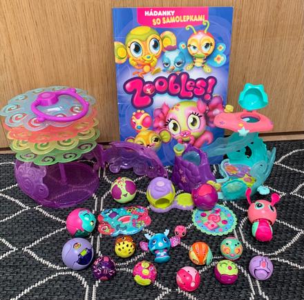 Zoobles sada magnetických zvieratiek a domčekov,