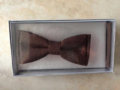 Motýlek čokoládová hnědá, zlaté třpytky, zn.hedva,