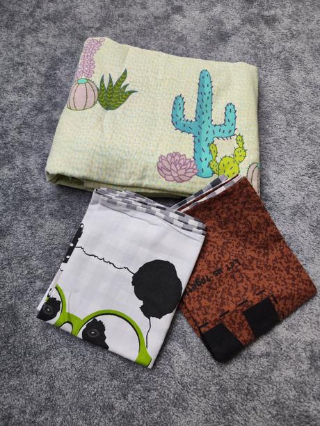 Oboustranné bavlněné povlečení na dvoulůžko, 