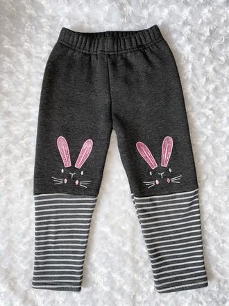 Šedé zateplené legíny, 98