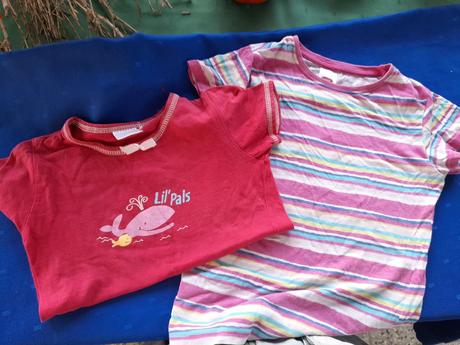 Tričko 2x krátký rukáv na holku, 92