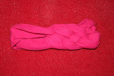 Dívčí zateplená čelenka námořnický uzel,