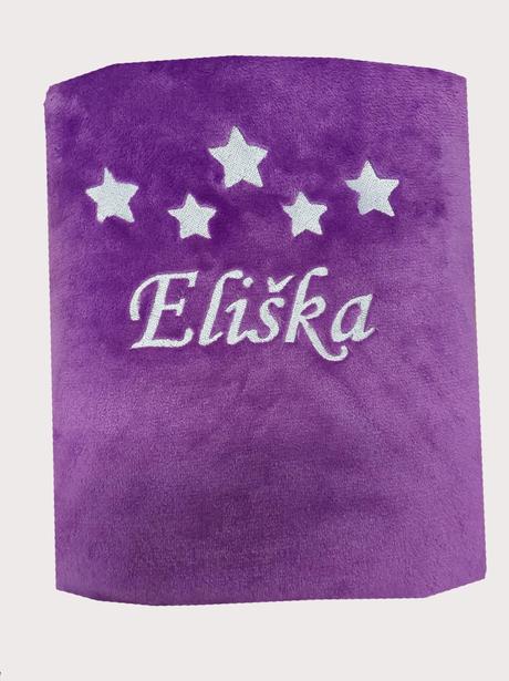 Deka s výšivkou jména na přání-více barev a obrázk,