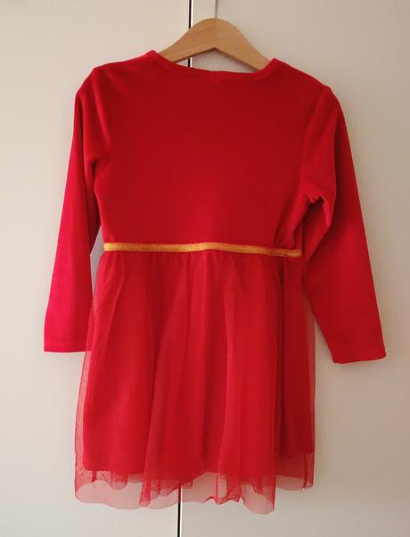 Krásné vánoční šaty, šatičky, disney,98