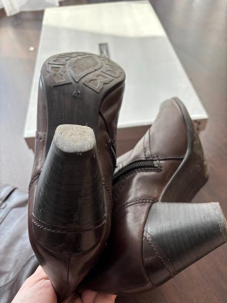 Kožené kozačky janetd 41, deichmann,41