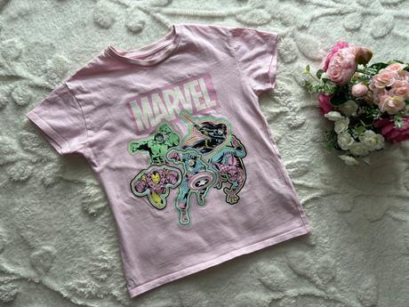 Triko růžové marvel - v.5/6 let, george,116