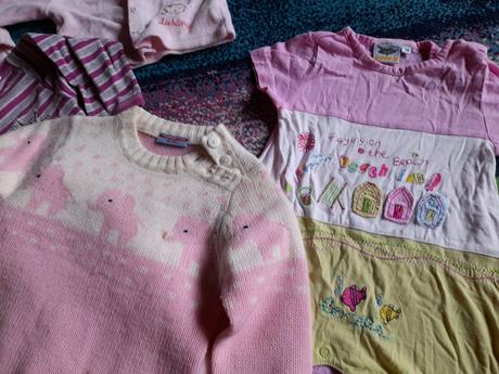 Kojenecké oblečení růžové,různé druhy, 68–80