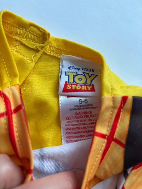 An8/ kostým woody -v.5/6 let toy story, 