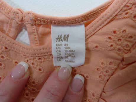 Bavlněné šatičky vel.86, h&m,86