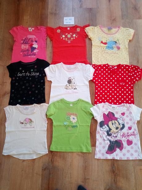 6 x tričko krátký rukáv, vel 110, c&a,110