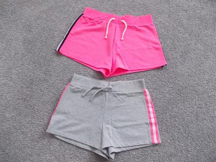 2 x kraťasy / šortky, vel. 158 (xs), h&m,158