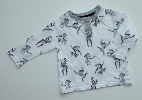 H295 chlapecké triko s opičkami vel. 68, george,68
