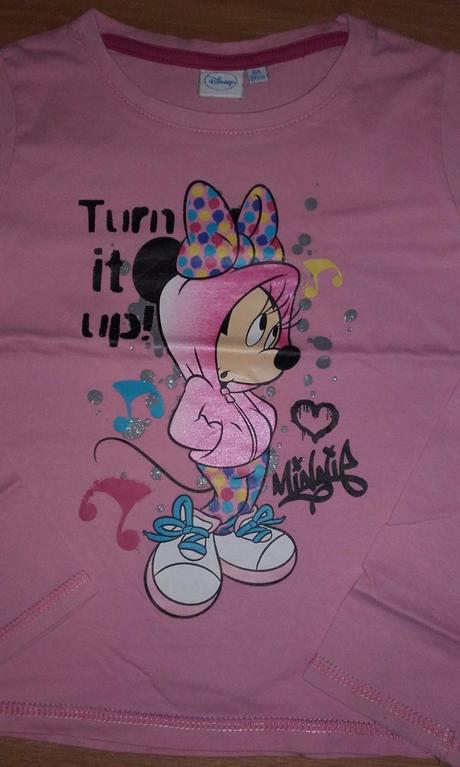 Ružové tričko minnie turn it up, disney,116