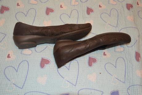 Tmavě hnědé balerínky, colorful,38