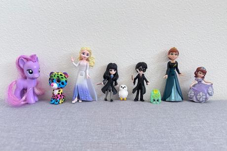 Figurky harry potter, sofie, elsa, 9 kusů, 