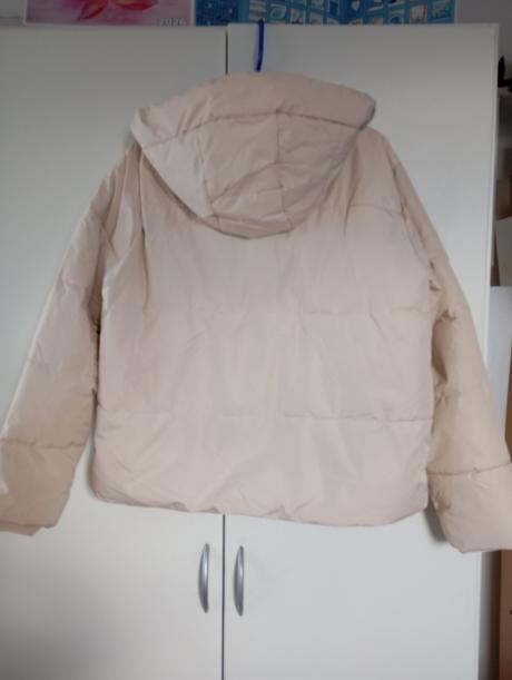 Puffer zimní bunda krémová, sinsay,42 / xl
