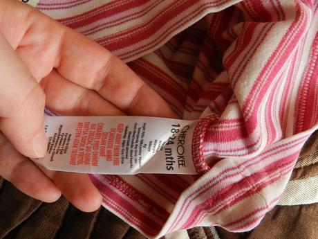 Tričko krátký rukáv proužky, cherokee,92