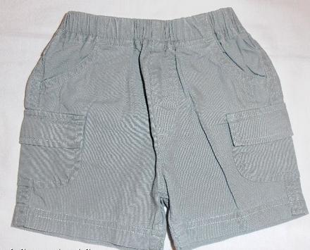 707. plátěné kraťasy 0-3 měs., 56