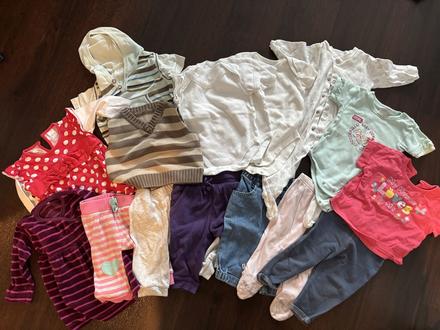 Balíček oblečení 3-6 měsíců, 68–80