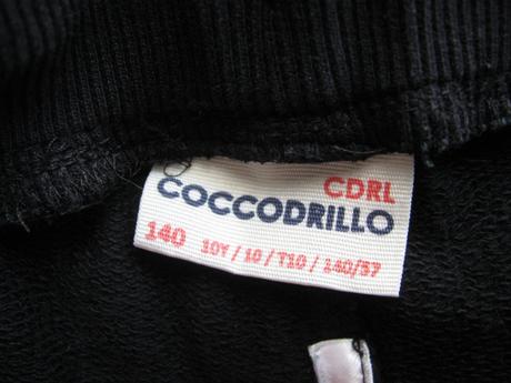 Chlapecké černé tepláky, bavlna, coccodrillo,140