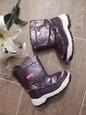 Fialove zimní botky na zips, 30