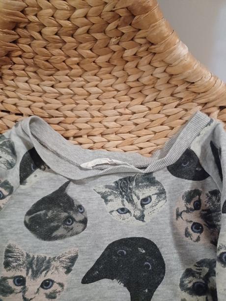 Kočičková mikina h&m 134/140, h&m,140