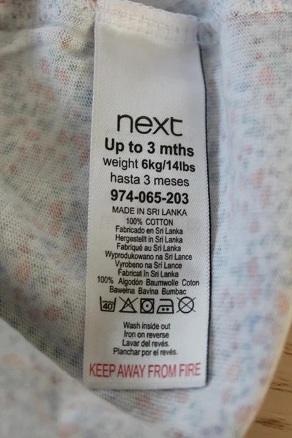 Šaty vel. 0 - 3 m, next,62