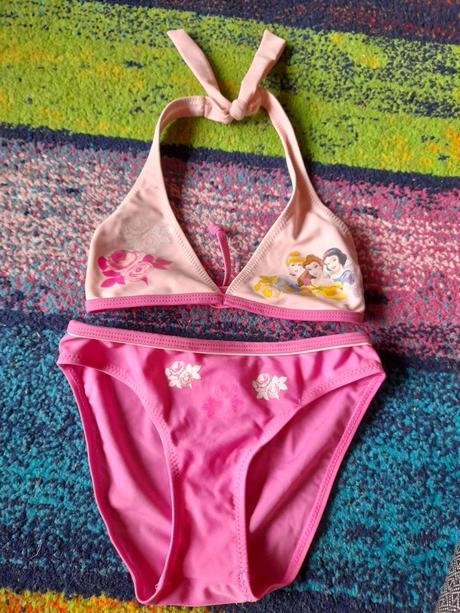 Plavky růžové dvoudílné disney na holčičku, disney,116