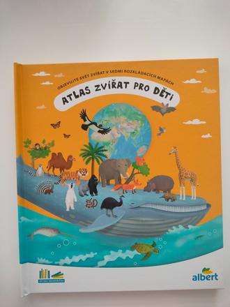 Kniha atlas zvířat pro děti,