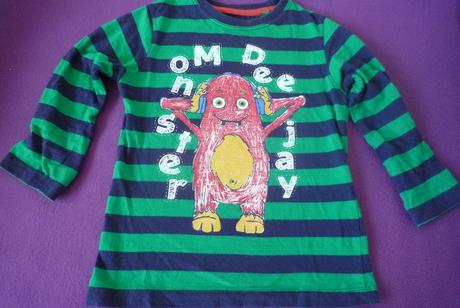 Pruhované triko s potiskem, kiki&koko,104