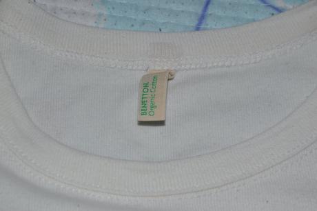 Benetton bavlněné tričko s potiskem, biobavlna, benetton,134