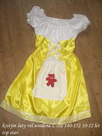 Karneval kostým šaty děvečka 10-12 let,