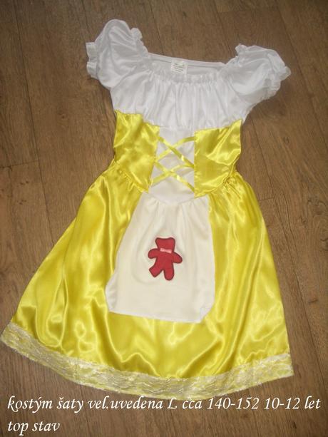 Karneval kostým šaty děvečka 10-12 let, 
