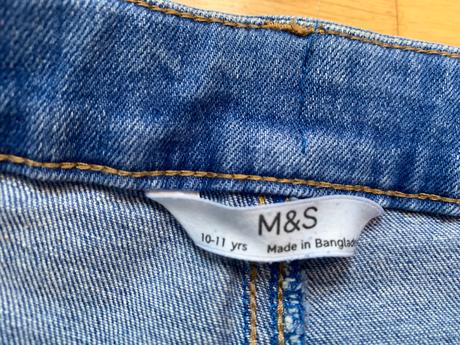 Džínové kraťasy, marks & spencer,146