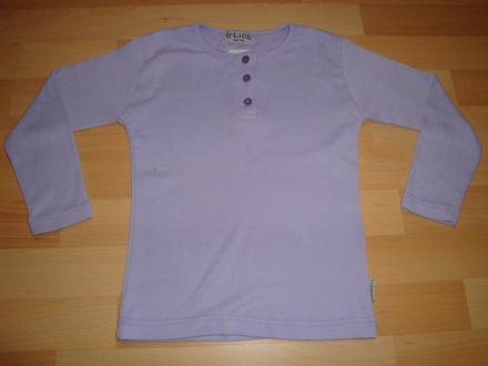 Triko s dlouhými rukávy - fialové, vel. 6-7 let, 134