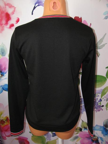 Černá elastická mikina s nápisem, m