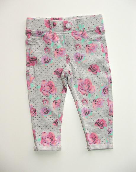 K121 květované legíny vel. 74, coolclub,74