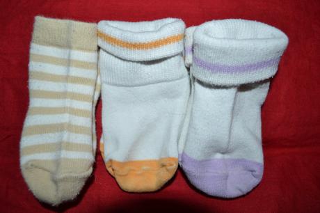 3x kojenecké ponožky 0-4měs., 62