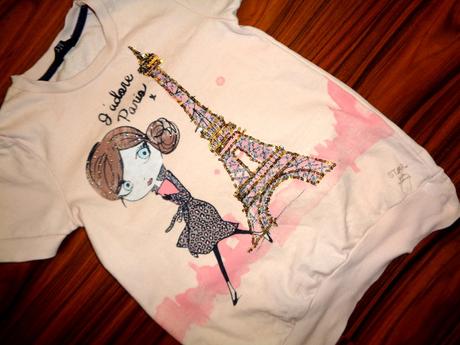 Krásné mikinové triko s holkou, little star,110