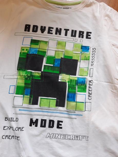 2x tričko trička minecraft i jednotlivě, 164