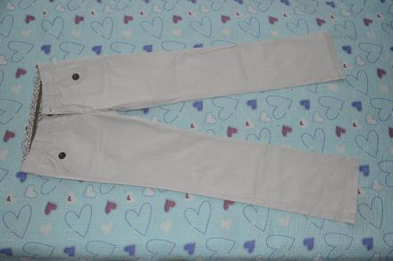 Letní plátěné kalhoty, barva šampaň, zara,152